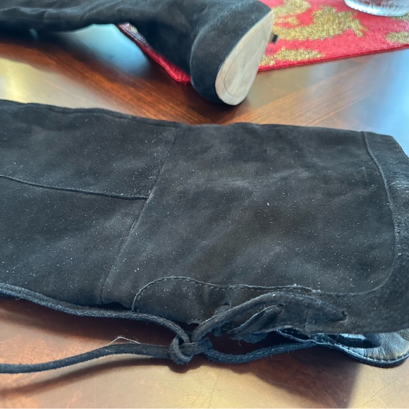SAM EDELMAN KAYLA OVER THE KNEE SUEDE BLACK HILL SIZE 8 - Picture 6 of 16